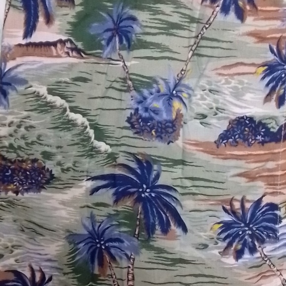 New look petities Hawaiian print maxi button down skirt Petitie medium - Picture 6 of 9